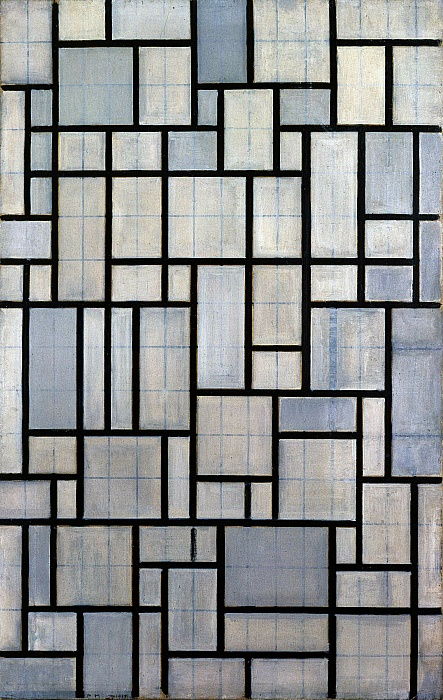 Composition avec la grille 2 – Mondrian Piet Mondrian 70x105