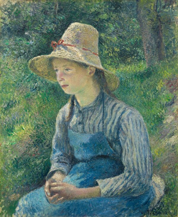 Paysanne avec un chapeau de paille – Camille Pissarro Camille Pissarro 70x85