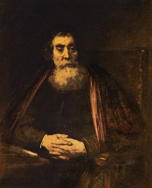 Portrait d’un vieil homme – Rembrandt van Rijn Rembrandt van Rijn 70x85