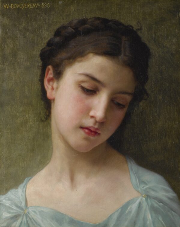 Portrait d’une jeune fille de William Bouguereau William Bouguereau 70x85