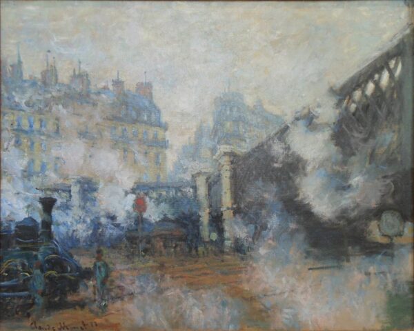 Le Pont de l’Europe, gare Saint-Lazare – Claude Monet Claude Monet 85x75