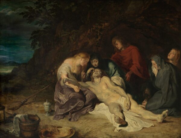 Lamentation sur le Christ mort avec saint Jean et les saintes femmes – Peter Paul Rubens Peter Paul Rubens 85x75