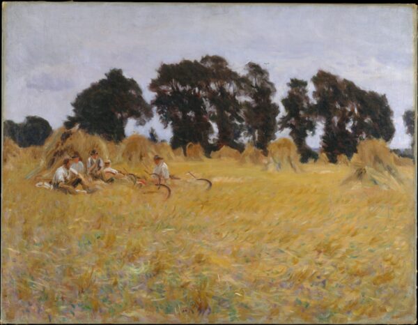 Moissonneurs se reposant dans un champ de blé – John Singer Sargent John Singer Sargent 85x75