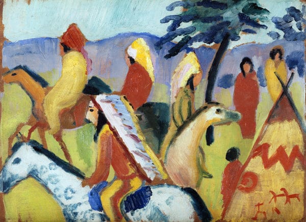 Indiens à cheval – August Macke August Macke 105x70