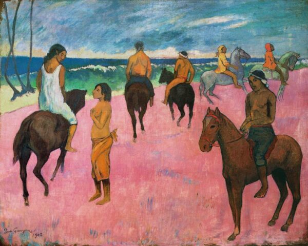 Cavaliers sur la plage – Paul Gauguin Paul Gauguin 85x75