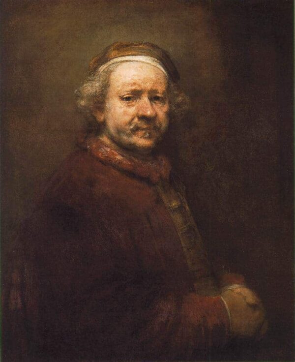 Autoportrait à l’âge de 63 ans – Rembrandt van Rijn Rembrandt van Rijn 70x85