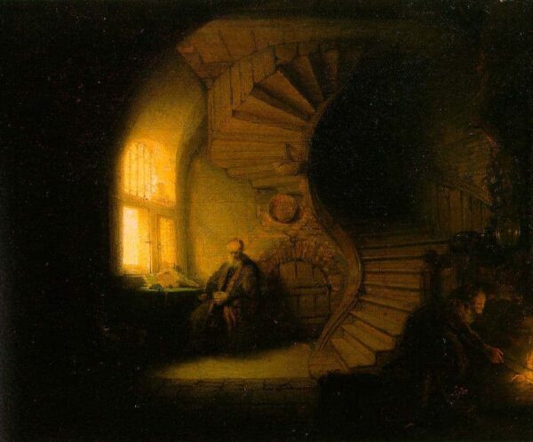 Philosophe en méditation – Rembrandt van Rijn Rembrandt van Rijn 85x75