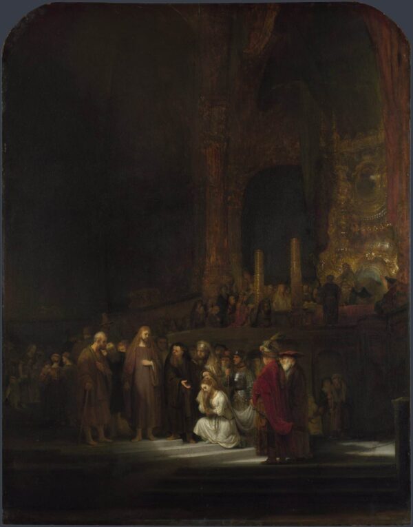 Le Christ et la Femme adultère – Rembrandt van Rijn Rembrandt van Rijn 70x85