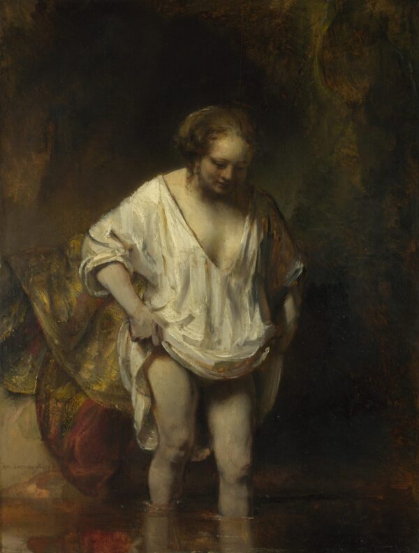 Femme se baignant dans une rivière – Rembrandt van Rijn Rembrandt van Rijn 70x85