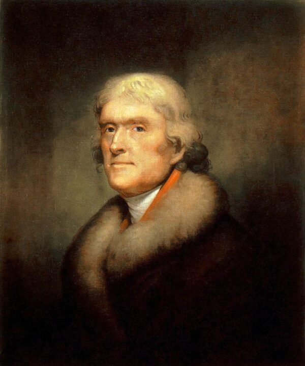 Portrait de Thomas Jefferson, 1805 – Rembrandt Peale Rembrandt Peale 70x85