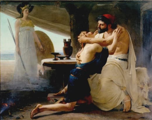 Ulysse et Télémaque, 1880, Castellane, Mairie – Lionel Royer Lionel Royer 85x75