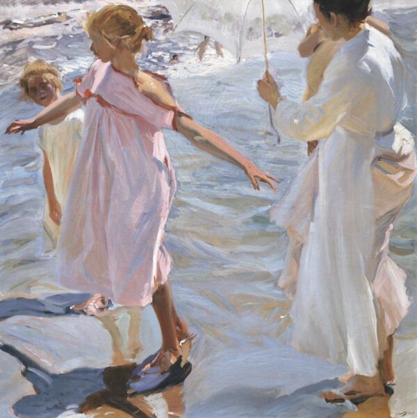 Il est temps de prendre un bain – Sorolla Joaquín Sorolla 70x70