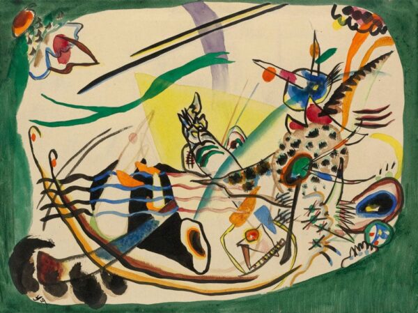 Étude pour la bordure verte 1919 – Vassily Kandinsk Vassily Kandinsky 85x75