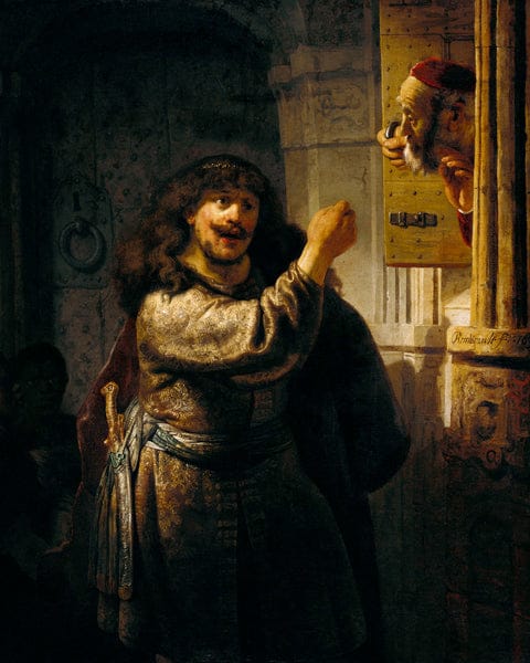 Samson a menacé son beau-père – Rembrandt van Rijn Rembrandt van Rijn 70x85