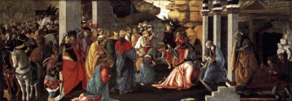 Adoration des trois rois mages – Sandro Botticelli Sandro Botticelli 180x60