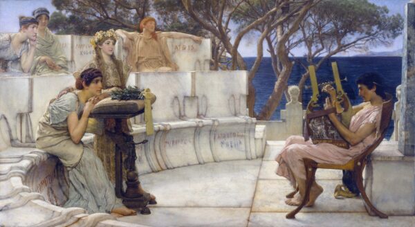 Sappho et Alcaeus – Lawrence Alma-Tadema Lawrence Alma-Tadema 120x70