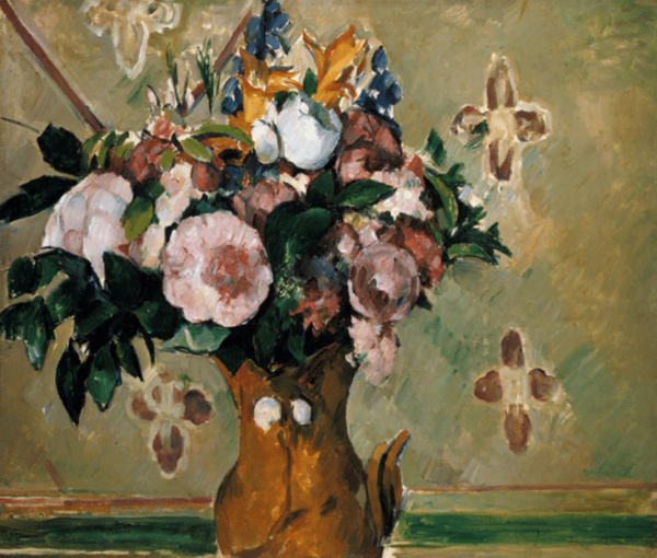 Botte de fleurs dans un vase I brun – Paul Cézanne Paul Cézanne 85x75