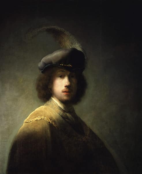 Autoportrait, à l’âge de 23 ans – Rembrandt van Rijn Rembrandt van Rijn 70x85