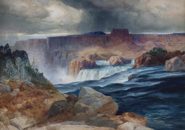 Chutes de Shoshone, Snake River, Idaho – Thomas Moran Thomas Moran