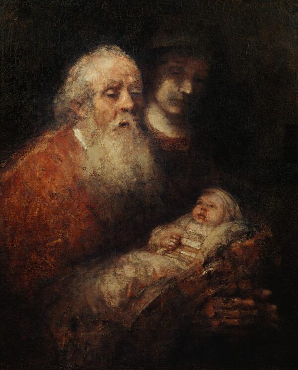 Siméon avec le petit Jésus – Rembrandt van Rijn Rembrandt van Rijn 70x85