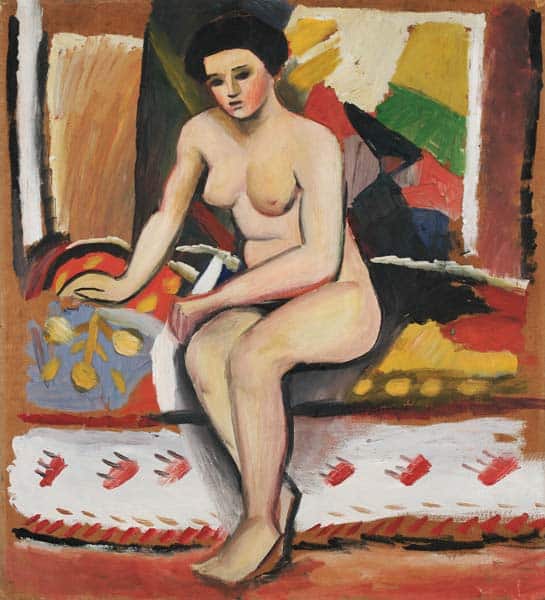 Femme nue assise – August Macke August Macke 70x70