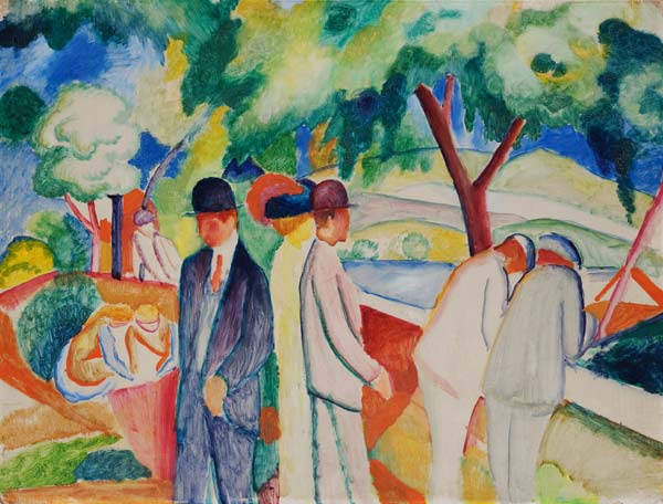 Poussette (Grande balade lumineuse) – August Macke August Macke 85x75