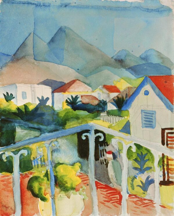 Saint Germain à Tunis – August Macke August Macke 70x85