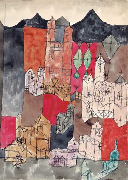 Ville des églises (églises en montagne) – Paul Klee Paul Klee 70x105