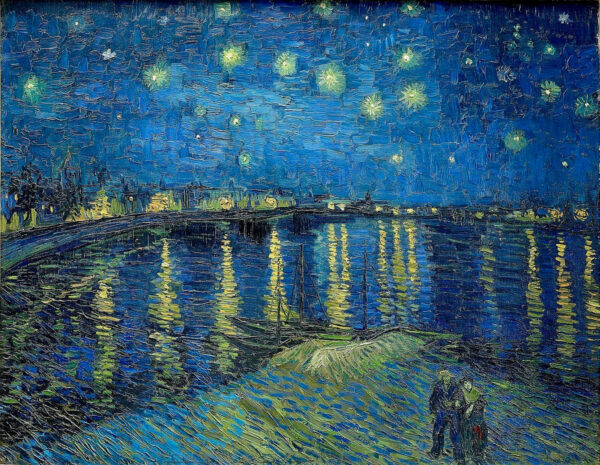 La Nuit étoilée sur le Rhône – Van Gogh Tableaux Populaires 85x75