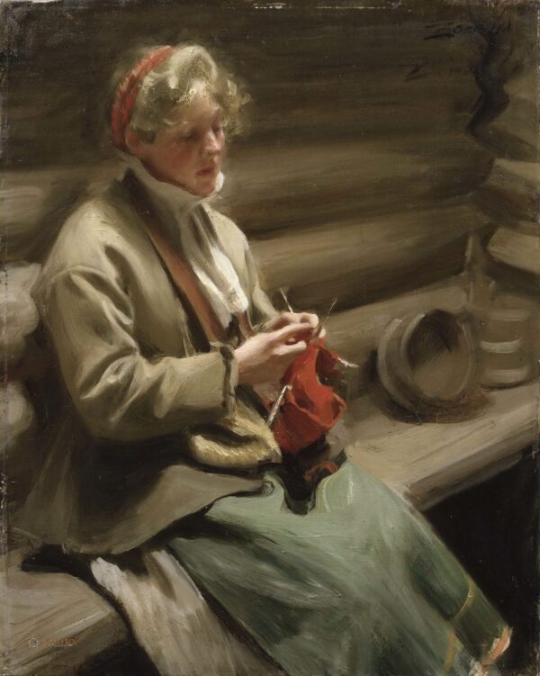 Tricot fille dalécarlienne. Chou Margit, 1901 – Anders Zorn Anders Zorn