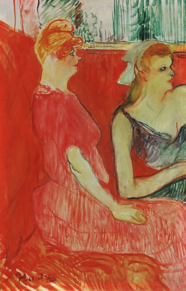 Dans le salon de la rue du Moulins – Toulouse Lautrec Henri de Toulouse-Lautrec 70x105