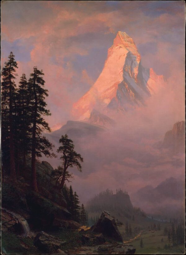 Lever de soleil sur le Cervin – Albert Bierstadt Albert Bierstadt 70x105