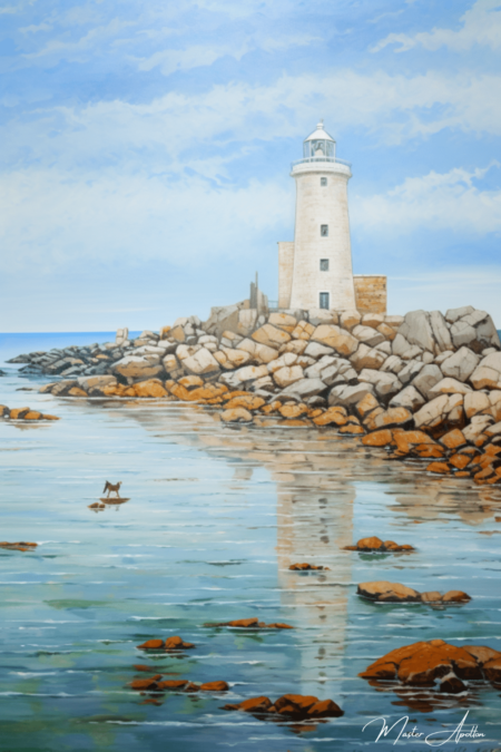 Tableau bretagne contemporain le phare Tableaux Contemporains