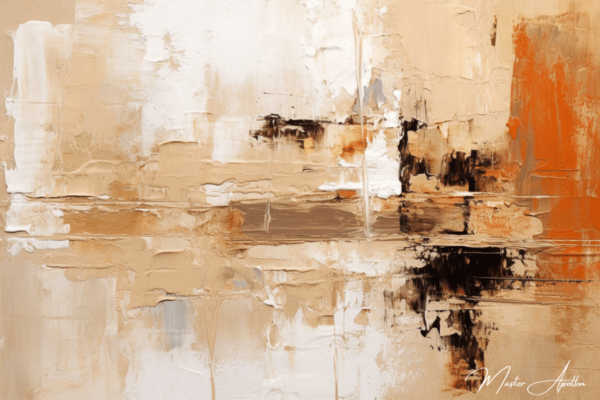 Tableau contemporain abstrait beige desert Tableaux Contemporains