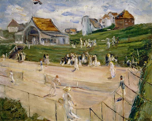 Court de tennis avec des joueurs à Noordwijk – Max Liebermann Max Liebermann 85x75