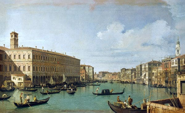 Le Grand Canal depuis le pont du Rialto – Giovanni Antonio Canal Giovanni Antonio Canal 105x70