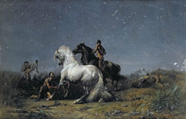 Les voleurs de chevaux – Eugène Delacroix Eugène Delacroix 105x70