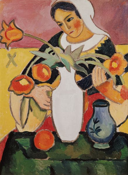 Le joueur de luth – August Macke August Macke 70x105