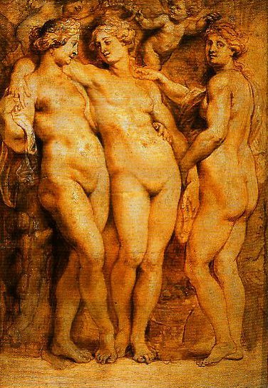 Les Trois Grâces de Peter Paul Rubens Peter Paul Rubens 70x105