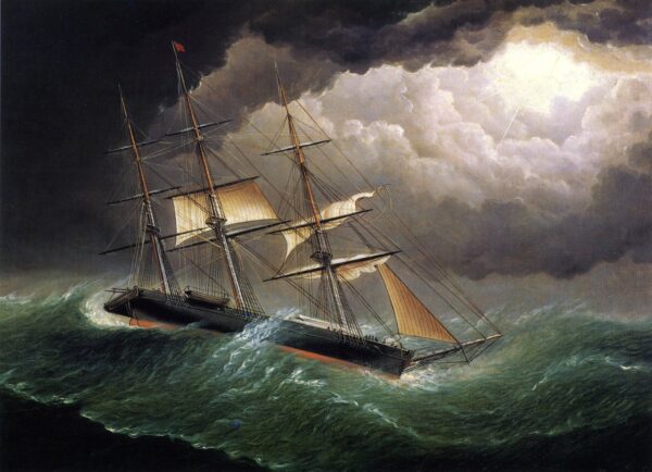 La jeune Amérique dans la tempête – James E. Buttersworth James E. Buttersworth 105x70