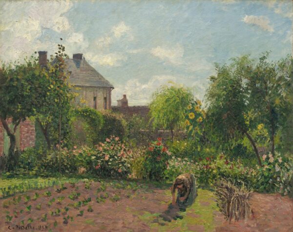 Le jardin de l’artiste à Eragny – Camille Pissarro Camille Pissarro 85x75