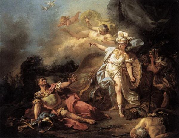 Minerva combattant Mars – Jacques-Louis David Jacques-Louis David 85x75