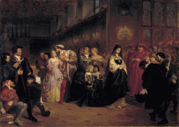 La cour d’Anne Boleyn – Emanuel Leutze Emanuel Leutze 105x70