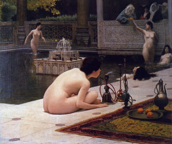 L’Allumeuse de narguilé – Jean-Léon Gérôme Jean-Léon Gérôme 85x75