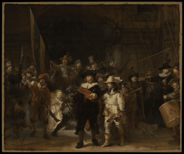 La Garde de nuit (La Compagnie de Frans Banning Cocq et Willem van Ruytenburch) – Rembrandt van Rijn Rembrandt van Rijn 85x75