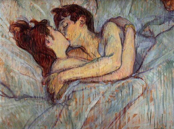 Dans le lit, le baiser – Toulouse Lautrec Henri de Toulouse-Lautrec 85x75