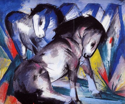 Deux chevaux de Franz Marc Franz Marc 85x75