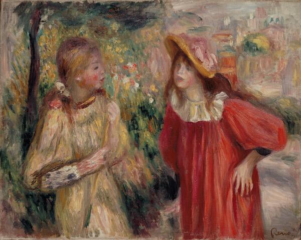 Conversation entre filles – Pierre-Auguste Renoir Pierre-Auguste Renoir 85x75