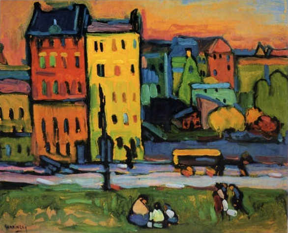 Maisons à Munich – Vassily Kandinsky Vassily Kandinsky 85x75