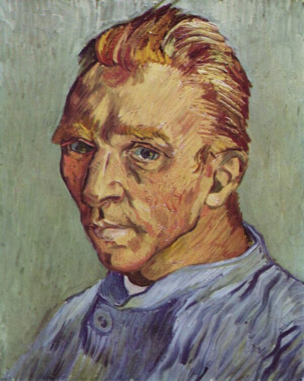 Autoportrait,1889 – Van Gogh Série des Autoportraits de Vincent van Gogh 70x85